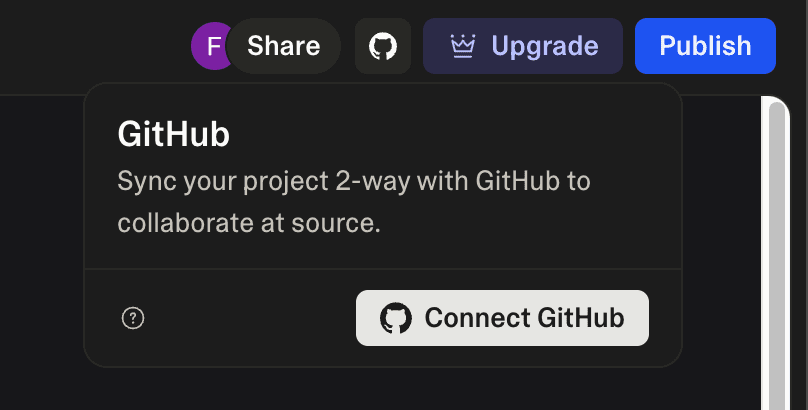 Lovable GitHub Integration - Connect GitHub Dialog