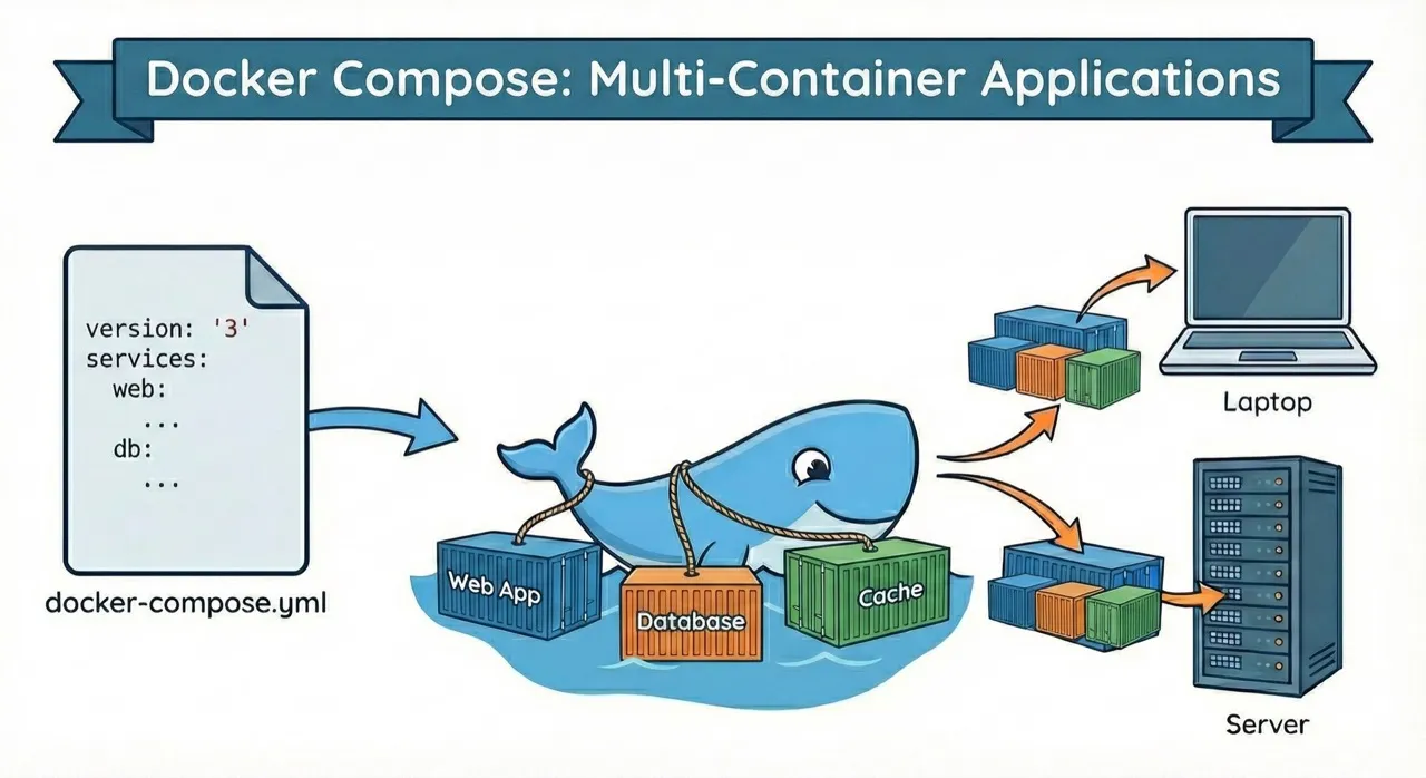 Docker Compose Tutorial: Managing Multi-Container Apps Made Easy